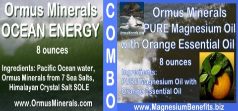 Ormus Minerals Ocean Energy and PURE Magmesium Oil with Ylang Ylang