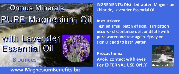 Ormus Minerals PURE Magnesium Oil with Lavender Oil